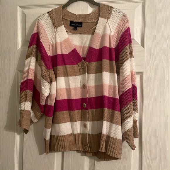 Lane Bryant Sweaters - Lane Bryant striped cardigan